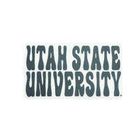 Utah State Aggies bubble letter sticker